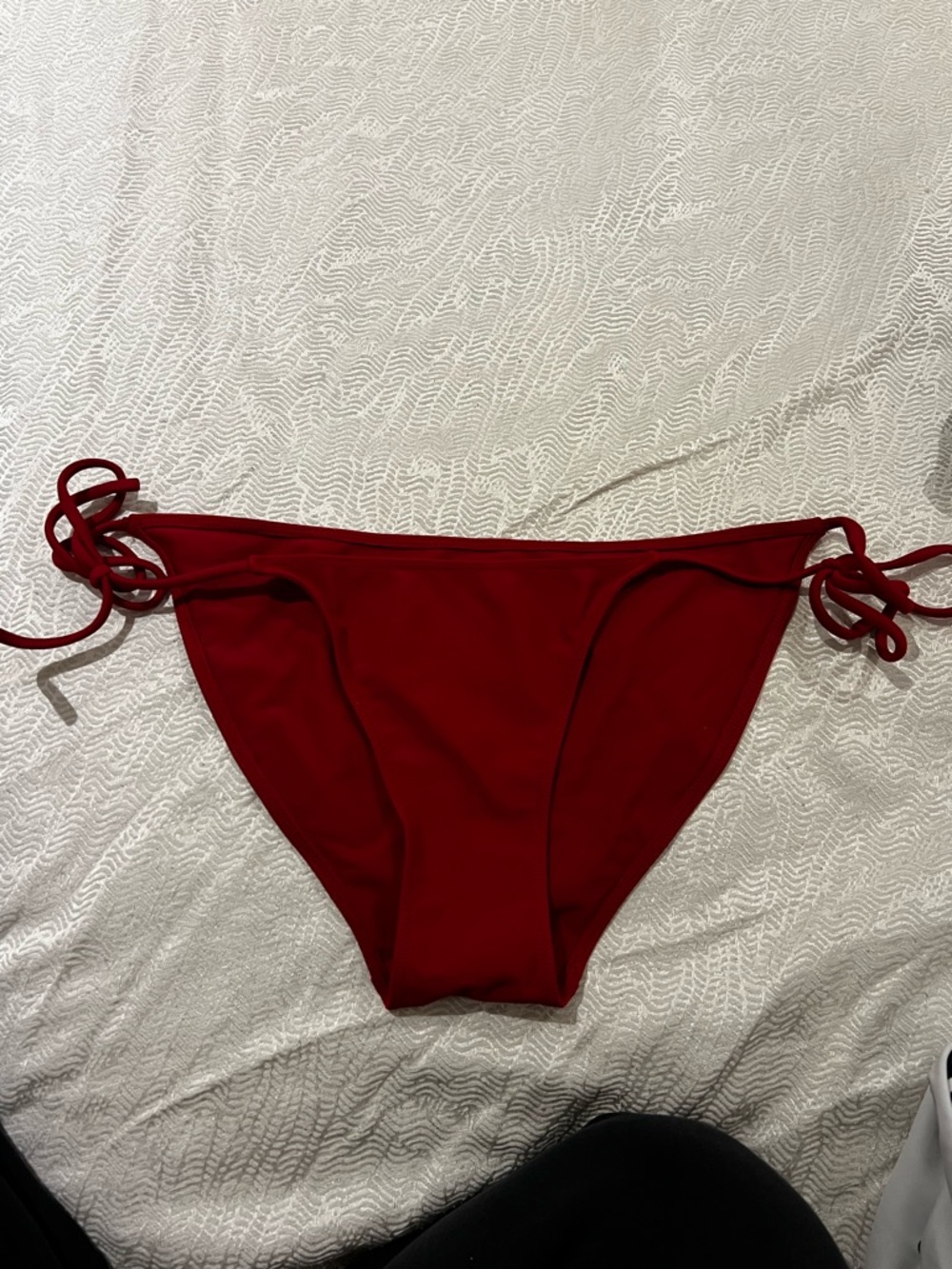 Medium Bamba Swim Red Tie-Side Swim Bottoms - Women